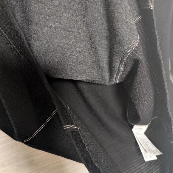 Icebreaker Merino Wool 260 Zone Black Gray Quarter Zip Pullover Small - Picture 10 of 15